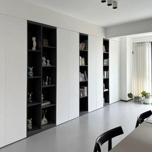 Libreria in Legno Stile Americano Moderno, Semplice ed Elegante, con Ante in Vetro <span class=keywords><strong>e</strong></span> Ripiani a Pavimento per Casa, Ufficio <span class=keywords><strong>e</strong></span> Scuola - Product Image 2
