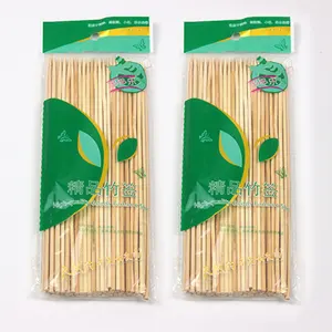 Brocheta Biodegradable desechable de bambú, diseño de estilo Simple, protección ambiental Natural, palo de bambú de 200mm para barbacoa