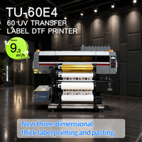 Imprimante UV DTF pour l'impression d'étiquettes adhésives, 60 cm, entièrement automatique, machine DTF tout-en-un, 9,3 m²/h pour la publicité