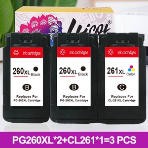 Cartucho de Tinta Remanufacturado Hicor <span class=keywords><strong>PG</strong></span>-260XL CL-261XL <span class=keywords><strong>PG</strong></span> 260 CL 261 260 XL 261 XL para Impresora Canon PIXMA TR7020 TS6420 - Product Image 5