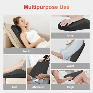 Massage Pillows For Neck And Back Shiatsu Neck Shoulder Massager 3D Kneading Massage Pillow With Heat