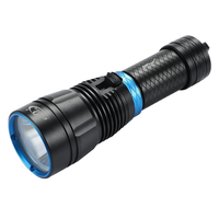 Lampes de poche promotionnelles LED ZOOMFIRE ZF001 1000LM IP68, lampes de poche tactiques rechargeables 18650 pour le camping, la chasse, les situations d'urgence
