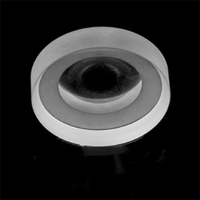Lentille de projecteur 48mm UV monocristallin CaF2 concave-convexe lentille de ménisque en verre optique