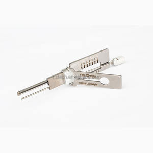 Alat Pembuka Kunci Civil Lock Pick 2 in 1 SS328 untuk Kunci Yale Dimple Stainless Steel, Peralatan Tukang Kunci Pintu - Product Image 1