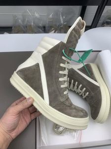 Chaussures montantes élégantes pour hommes en cuir véritable avec semelle extérieure en caoutchouc, à lacets, à semelle épaisse, décontractées pour l'extérieur, grandes tailles - Product Image 1