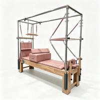 Machine de Pilates Cadillac Reformer Tower 3-en-1 en chêne, équipement d'entraînement multifonctionnel pour studio de boutique, logo personnalisé, vente en gros
