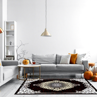 Tapis de maison en polyester imprimé numérique personnalisé 2026, antidérapant, en velours tendance