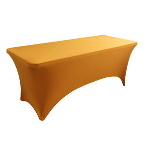 Mantel rectangular blanco de tamaño personalizado al por mayor, mantel de 8 pies en tela de poliéster para restaurante de banquete de boda - Product Image 5