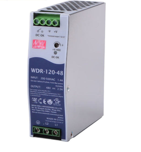 WDR-120-48 120W แหล่งจ่ายไฟแบบราง DIN อินพุตกว้าง ระบบเฟสเดียว สองยูนิตสลับไฟ AC-DC สำหรับอุตสาหกรรม - Product Image 6