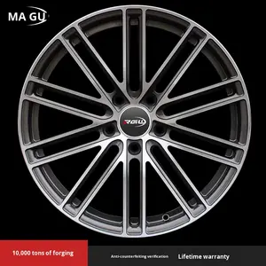 Rines Forjados RGW para Cayenne de 20, 21 y 22 Pulgadas, Aleación de Aluminio Estilo Nido de Pájaro, Negro Brillante con Borde Mecanizado - Product Image 4