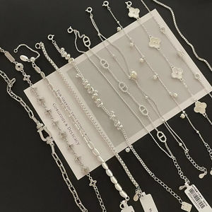 <span class=keywords><strong>Bracelet</strong></span> en <span class=keywords><strong>Argent</strong></span> 925 Français, Motif Géométrique Trèfle avec Pompon Plaqué Or, Zircon, Bague d'Orteil, Vente en Gros - Product Image 1