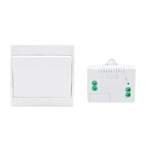 Interruptor inteligente de pared con Control remoto para el hogar, pulsador inalámbrico de luz táctil, autoalimentado, 1 Banda, 2