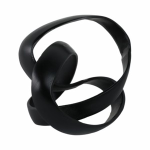 Scultura in Alluminio a Forma di Nodo, Ornamento Moderno per Bagno, Ufficio e Soggiorno - Product Image 2