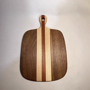 Tabla de cortar de madera maciza de nogal negro y sapele, rectangular, 30x20x2 cm, para uso en la cocina - Product Image 2