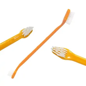 Ensemble 4-en-1 dentifrice et brosse à dents pour chat et chien, fournitures pour animaux de compagnie, vente en gros d'usine, emballage sous blister en plastique et nylon - Product Image 4