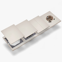 Interruptores y Enchufes de Pared WESA Ultrafinos con Botón Pulsador EU de 1/2/3 Vías con Enchufe USB Tipo C, Combinación Libre, Diseño Moderno de Lujo