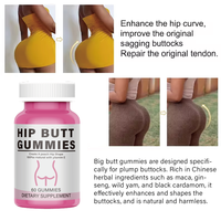 Vente en gros de supplément pour femme pour lifting des fesses original gommes pour élargissement des fesses bb butin maca courbe bbl gommes pour fesses et hanches