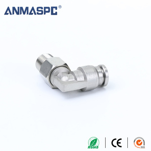 Пневматический фитинг ANMASPC SMC, новый, промышленный, из нержавеющей стали, угловой соединитель для труб, <span class=keywords><strong>PL</strong></span> 8-01 8-02, для воздуха, тип 1 - Product Image 2