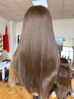 Perruques en cheveux humains SHY Medical, en PU, entièrement nouées à la main, avec une ligne de cheveux naturelle, un cuir chevelu réaliste, pour femmes, vente en gros