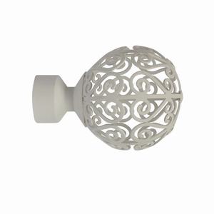 LOFT LINE - Terminale Sferico Bianco per Tende - Product Image 1
