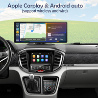 Écran Portable Carplay de 10,26 Pouces pour Voiture, Apple CarPlay Android Auto Universel, Autoradio avec GPS, BT, WIFI et FM
