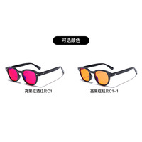 Lunettes de lecture anti-reflet OEM avec filtre AR, verres PC rouges bloquant la lumière bleue, monture ronde style « Rice Nail »