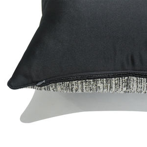 Housse de coussin classique en coton et Viscose, noir/blanc, design statique, pour la <span class=keywords><strong>maison</strong></span> - Product Image 4