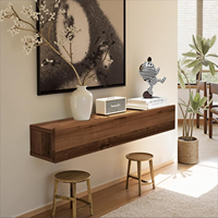 Table console flottante moderne, table étroite murale de 32 pouces pour entrée et salon