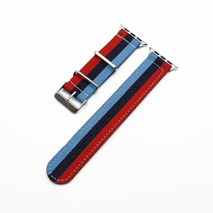 De banda de reloj para <span class=keywords><strong>Apple</strong></span> <span class=keywords><strong>Watch</strong></span> <span class=keywords><strong>38mm</strong></span> 40mm de la OTAN de Nylon de la venda de reloj para iWatch 5 4 3 2 1 correa de reloj de 42mm 44mm <span class=keywords><strong>pulsera</strong></span> de la muñeca - Product Image 2