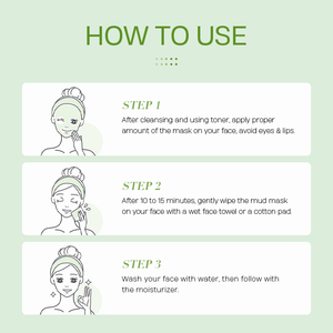 <span class=keywords><strong>Limpieza</strong></span> <span class=keywords><strong>facial</strong></span> Anti acné Control de aceite Calmante Hidratante Natural Matcha Mascarilla de barro 80g - Product Image 3