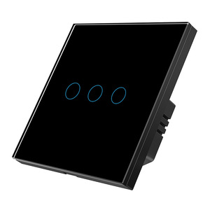 สวิตช์ไวไฟอัจฉริยะ มาตรฐานยุโรป 10A ควบคุมผ่านแอป Tuya ใช้สายกลาง แผงกระจก - Product Image 1