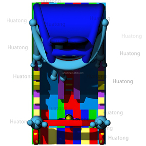 Ngoài trời PVC Inflatable trượt khô đôi làn ếch Inflatable lâu đài nhảy Inflatable trượt nhà bị trả lại với Blower cho trẻ em - Product Image 4