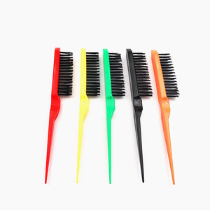 Perruque démêlante en poils de sanglier et peigne à brosse à cheveux avec logo personnalisé, meilleure vente - Product Image 5