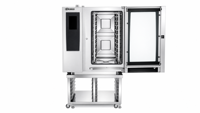 Horno Combinado Comercial de Acero Inoxidable de 380V, Horno Combinado Multiusos Comercial de 6 Bandejas con Pantalla Táctil