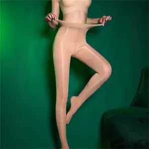 Calze da donna modellanti 60D taglie forti collant Sexy Flash olio lucido calze da ballo Ultra scintillante elasticizzato stretto