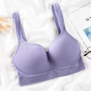 Soutien-gorge de sport sans couture push-up sans armatures pour femmes grandes tailles, bonnet 3/4, en Spandex, tricoté, respirant et écologique - Product Image 5