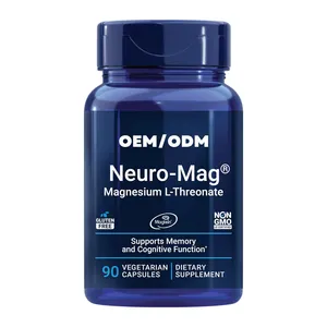 Non-GMO Gluten-Free 90 Vegetarian Capsules Magnesium L-Threonate capsule Supplements Brain Health Memory Attention Vegetarian