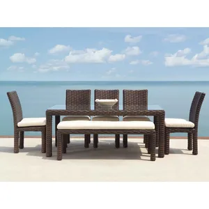 Audu 100% handmade adc142323 rattan wicker furniture florida including south florida miami furniture of rattan No Garden Set