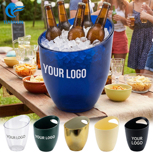 Op maat gemaakte dranken emmers van acryl plastic voor bier, wijn en andere dranken voor feesten - Product Image 1