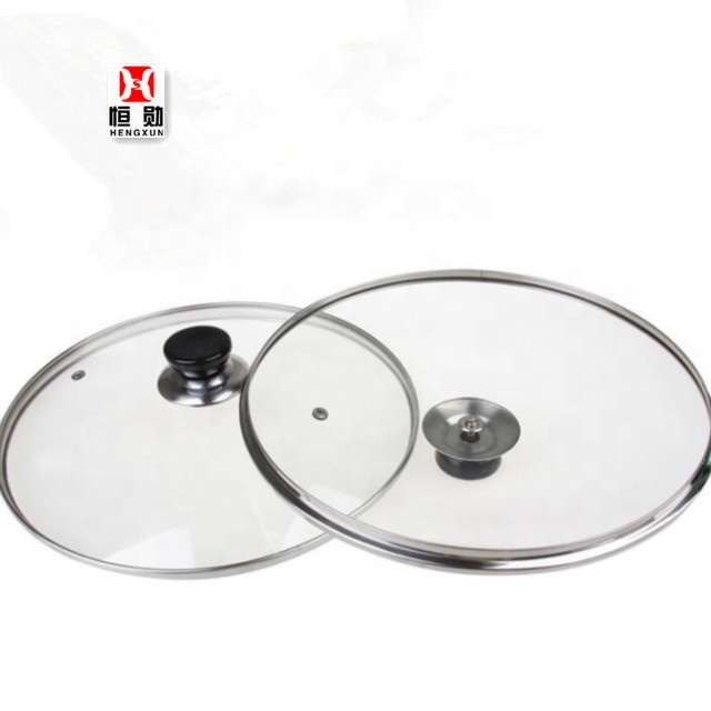 High Quality clear Dome Tempered Glass Lid Cover for Cookware
