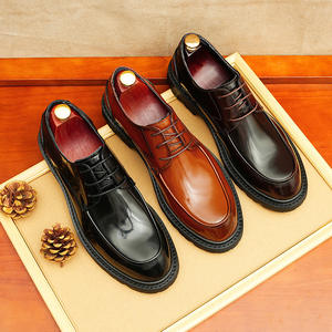 Chaussures plates décontractées et habillées DSYX pour hommes, en cuir véritable respirant, légères, à enfiler, pour affaires, mariage et extérieur - Product Image 1