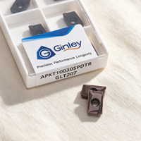 Plaquettes de fraisage en carbure de tungstène APKT100305/08PDTR APKT160404/08PDTR pour usinage CNC de l'acier inoxydable