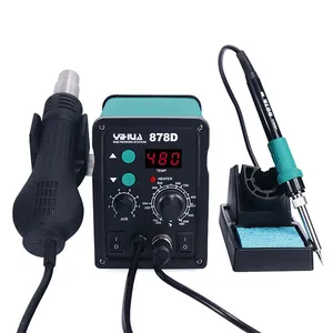 Cheap Price 878D Hot Air Desoldering Station Bga Rework Station 2 In 1 Digital Display Soldering Station