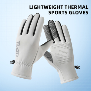 <span class=keywords><strong>Gants</strong></span> de sport pour femmes pour activités de plein air, légers, imperméables, doublés de polaire, compatibles avec les écrans tactiles, paume antidérapante, poignet en tricot élastique - Product Image 2