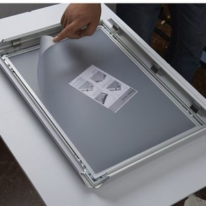 Espositore da Terra Regolabile con Base Rotonda per Menu, Supporto per Cartelli A4 - Product Image 5