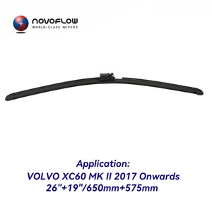 NOVOFLOW Balais d'essuie-glace avant 26"+19" compatibles Volvo XC60 2017 et plus récents avec pulvérisation d'eau chauffée, qualité OEM - Product Image 1