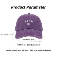 Gorra de Béisbol Personalizada con Bordado, 6 Paneles, Visera Curva, Algodón, Estilo Retro Desgastado, Protección Solar