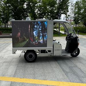 Tricycle Électrique Cargo LED de Haute Qualité 200-250W 60V, Nouveau Véhicule Publicitaire d'Extérieur Fermé pour la Promotion - Product Image 5