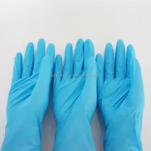 2024 Preço barato Stock Trusted Chinese Cheap Antiestático Trabalho Luvas Comer Mão Azul Limpeza Luvas De Borracha Nitrílica