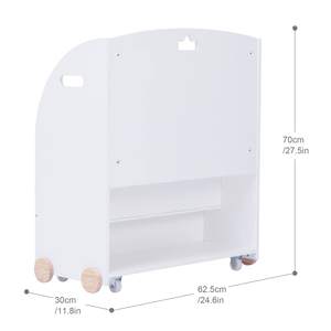 <span class=keywords><strong>Libreria</strong></span> <span class=keywords><strong>Montessori</strong></span> Bianca, Scaffale per Libri Componibile per Bambini, Organizzatore in <span class=keywords><strong>Legno</strong></span> per Asilo Nido - Product Image 6